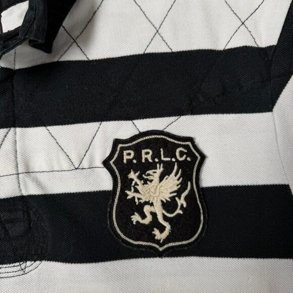 Vintage Y2K Polo Ralph Lauren PRLC Team Pony Crest Heritage Striped Rugby XL - Picture 5 of 10